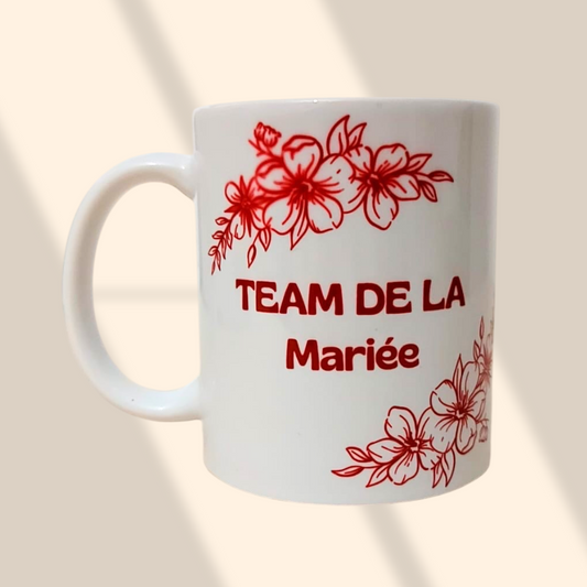Mug personnalisé Team de la Mariée