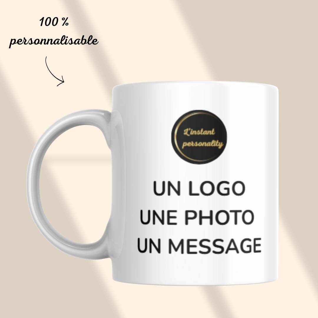 Mug classique 100 % personnalisable – Créez le vôtre !
