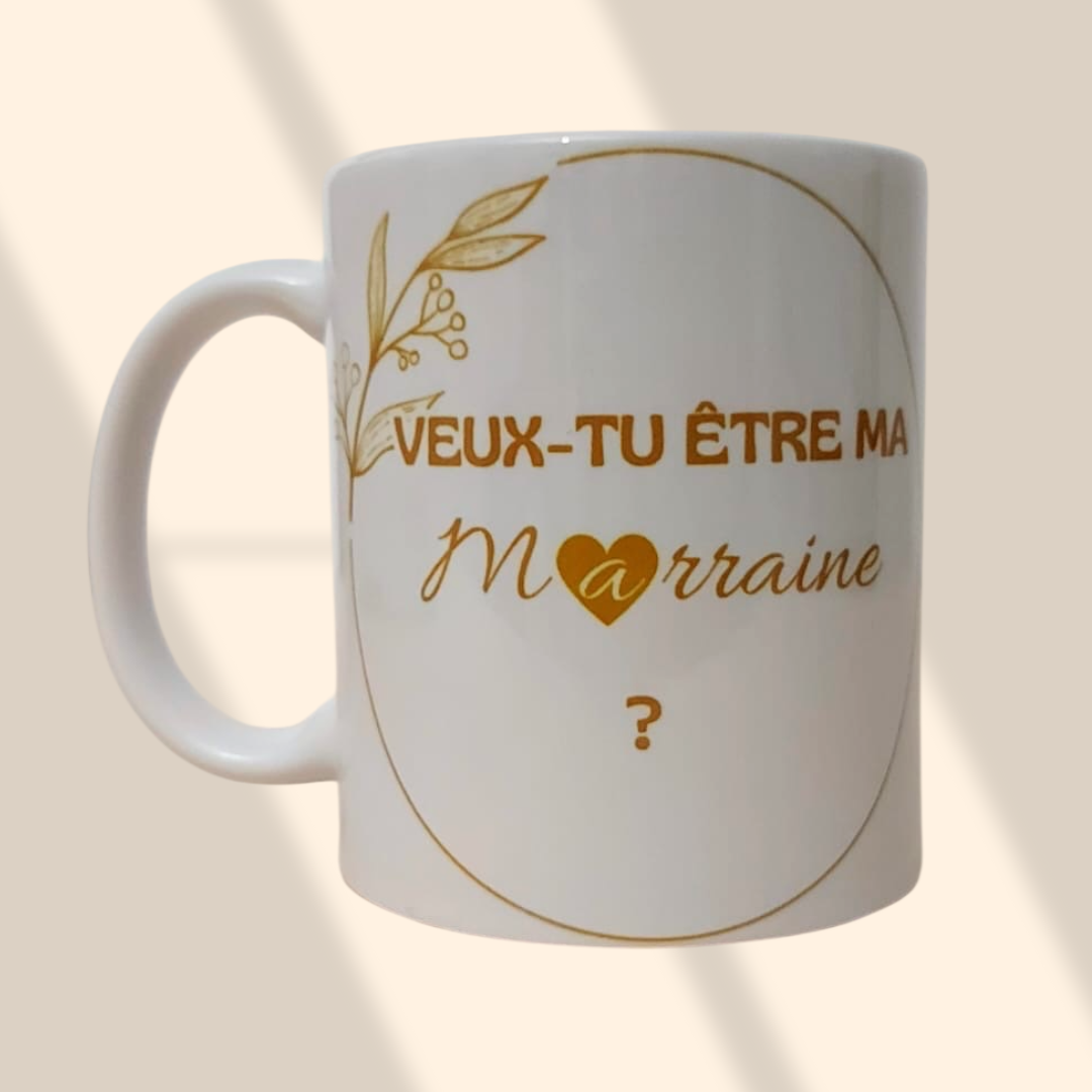 Mug personnalisé Veux-tu être ma Marraine ?