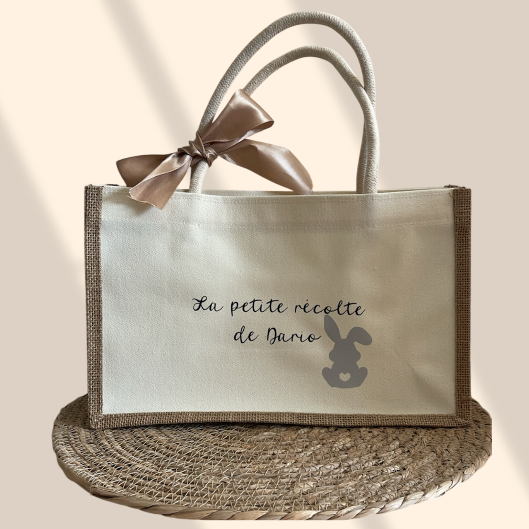 Sac en toile du jute : ma petite récolte