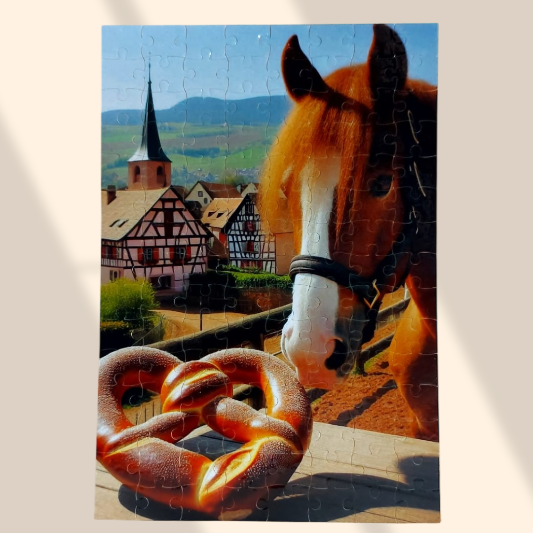Puzzle Alsace cheval