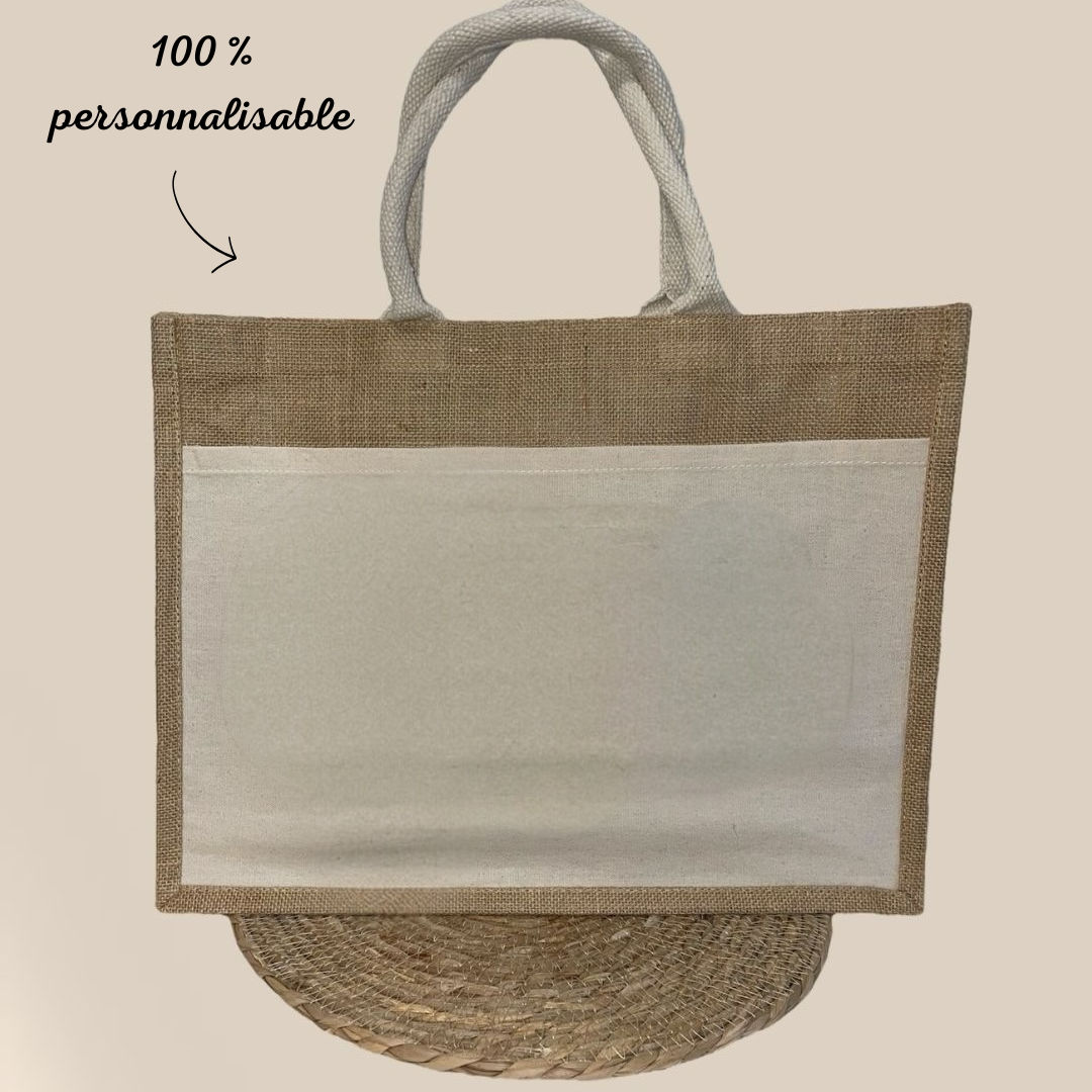 Sac en toile de jute  "100% personnalisable" Qui vous ressemble !