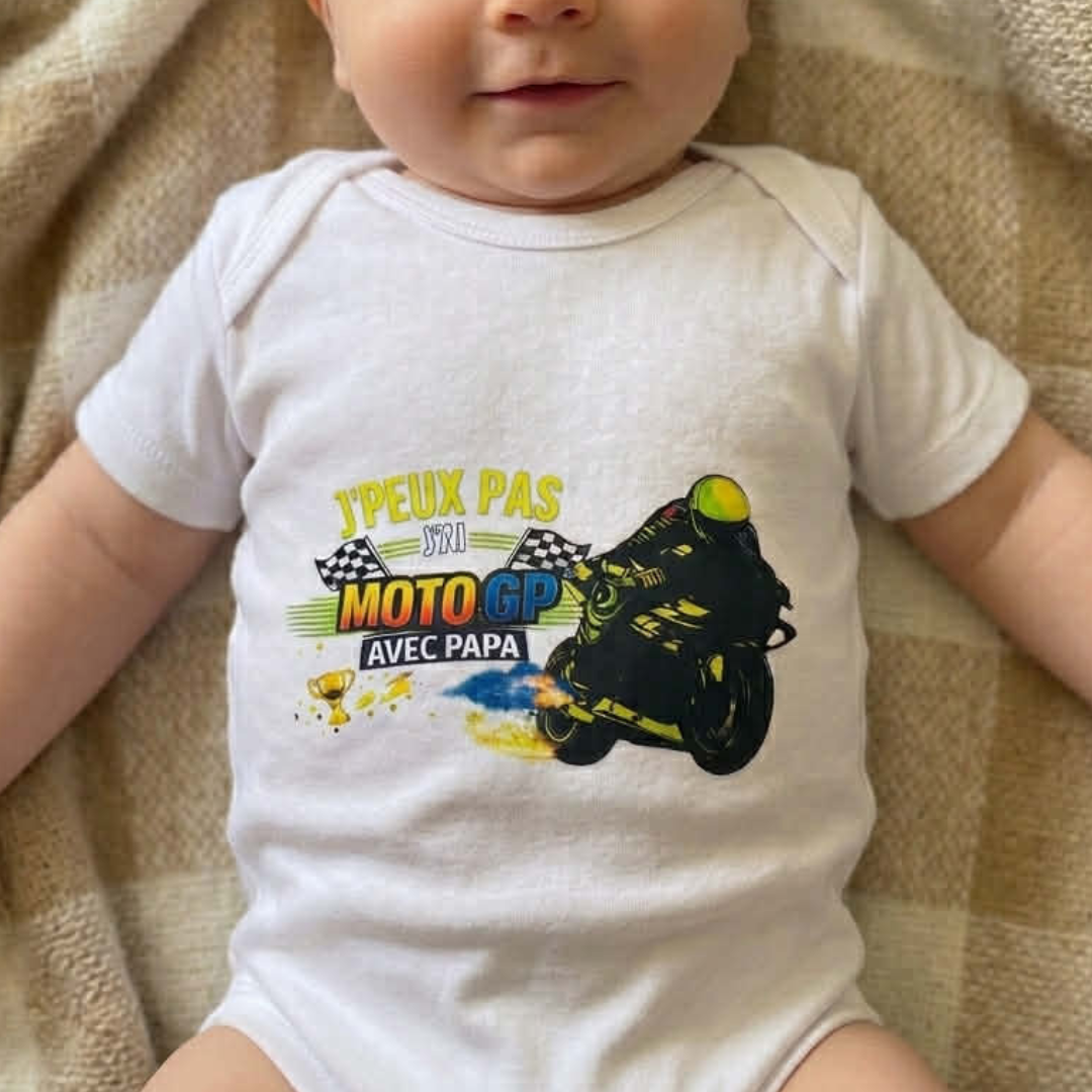 Body bébé  : J'peux pas j'ai moto GP avec papa