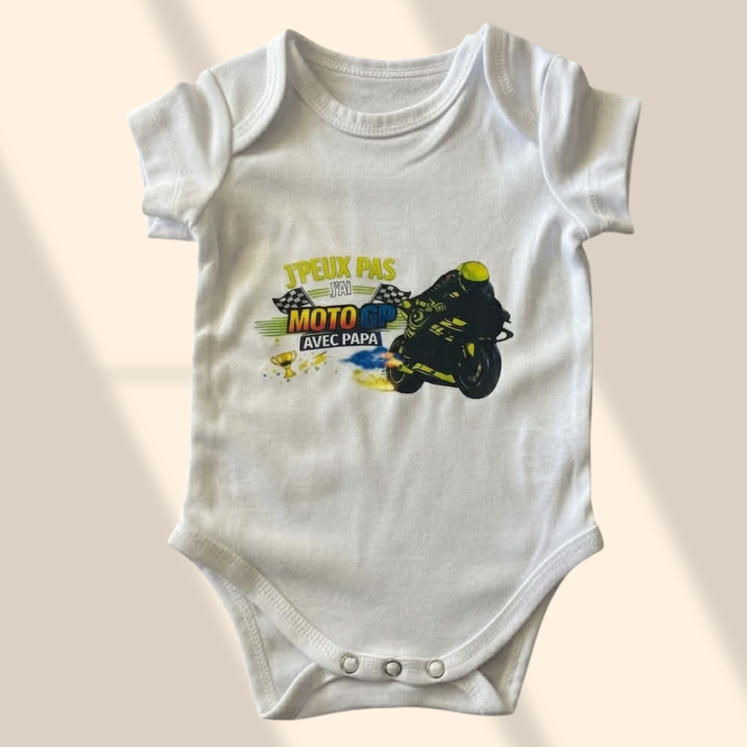 Body bébé  : J'peux pas j'ai moto GP avec papa